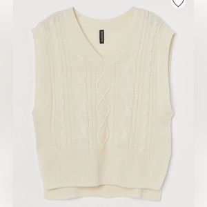 H&M Cable Knit Sweater Vest
